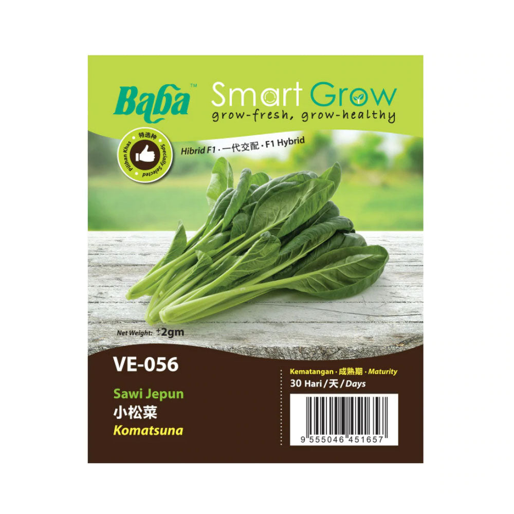 Baba Smart Grow Seeds: Komatsuna (VE-056)